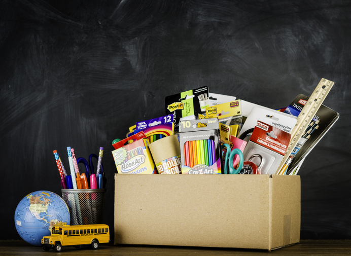 Donation Box for School Supplies