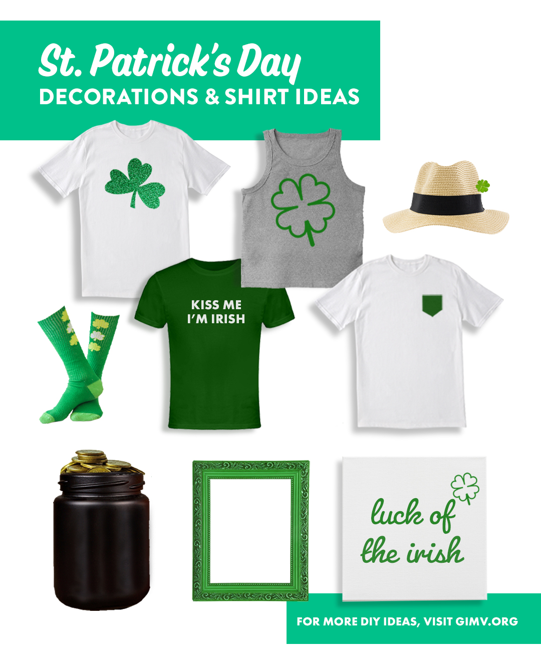 st. patricks day decorations and shirt ideas style board graphic