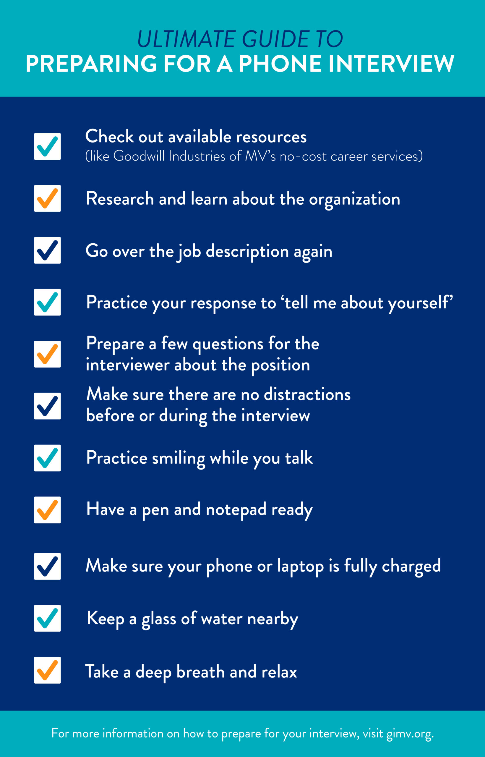 Ultimate Guide to Preparing for a Phone Interview | Goodwill MD