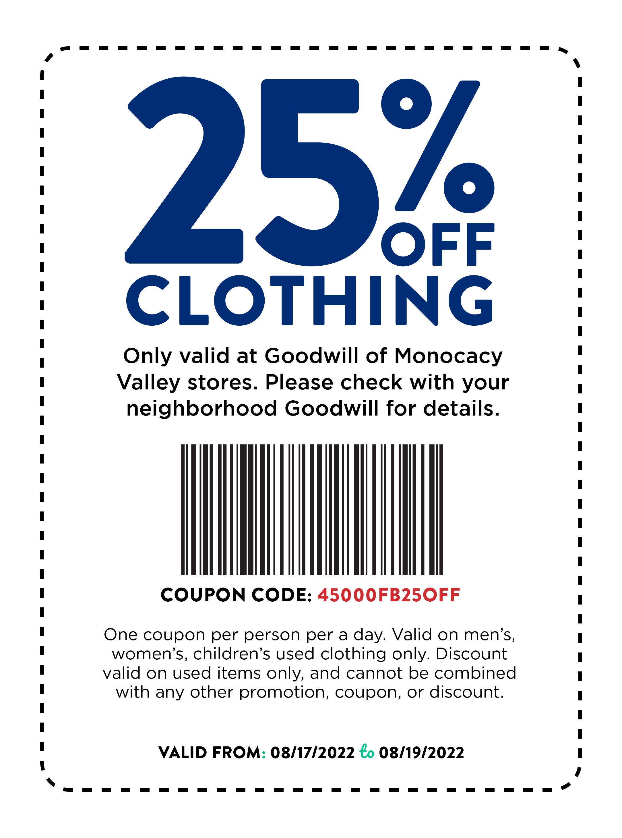 National Thrift Shop Day 2022 Goodwill Monocacy Valley